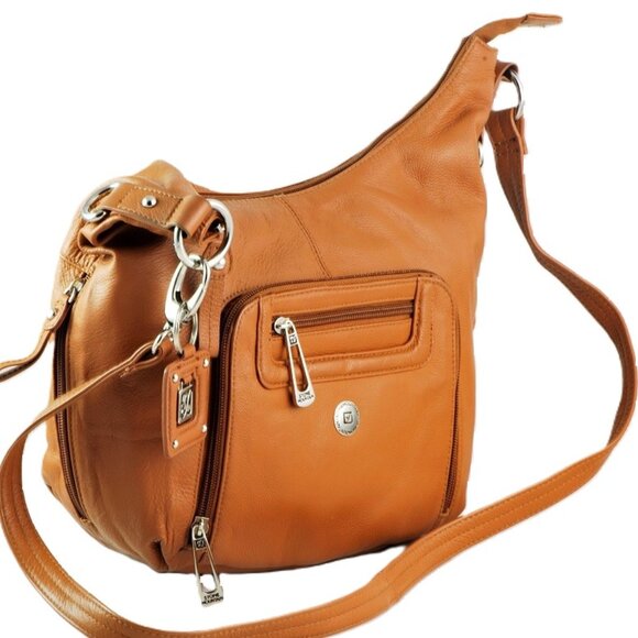 Stone Mountain Soft Leather Crossbody Handbag - Picture 2 of 9